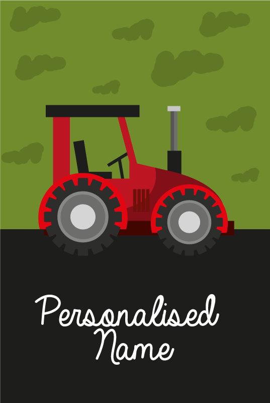 Customized Tractor custom floor mat - TenStickers