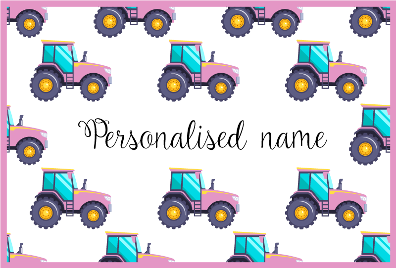 Customizable Tractor custom floor mat - TenStickers