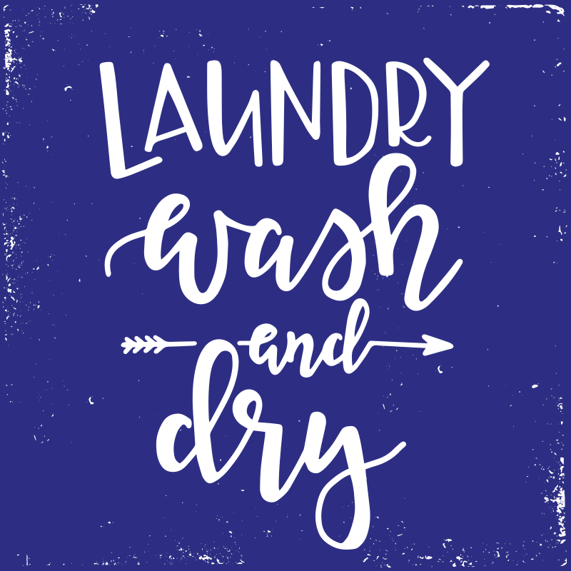 Laundry wash and dry custom rug - TenStickers