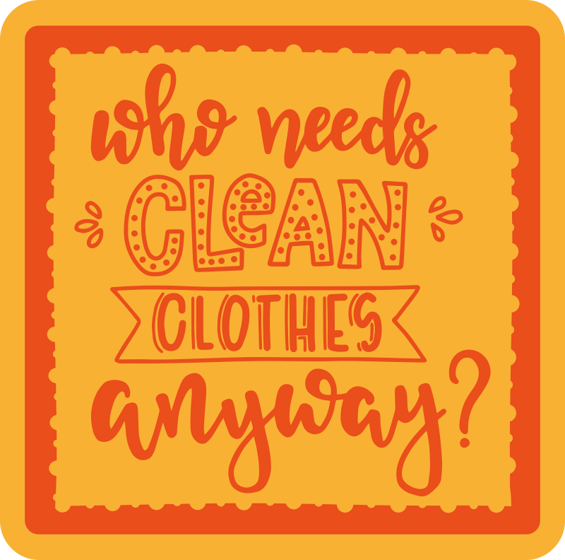 Laundry who needs custom rug - TenStickers