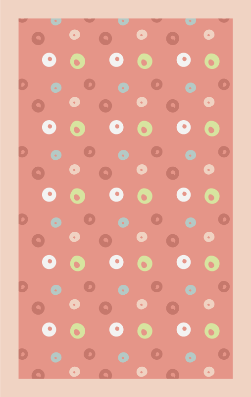 Abstract Dot Pattern living room rug - TenStickers