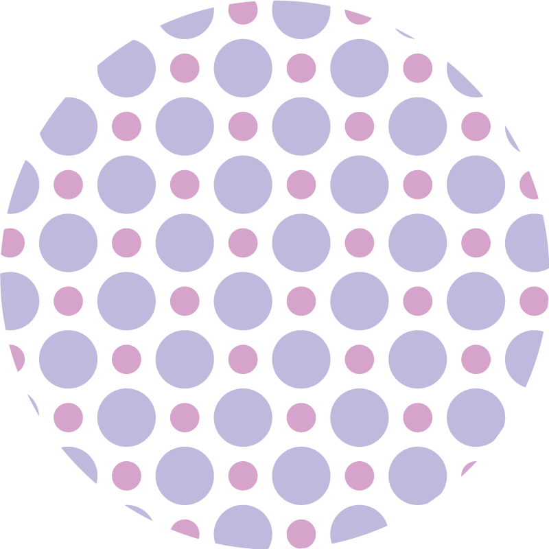 Circular Dot Pattern stripes rug - TenStickers