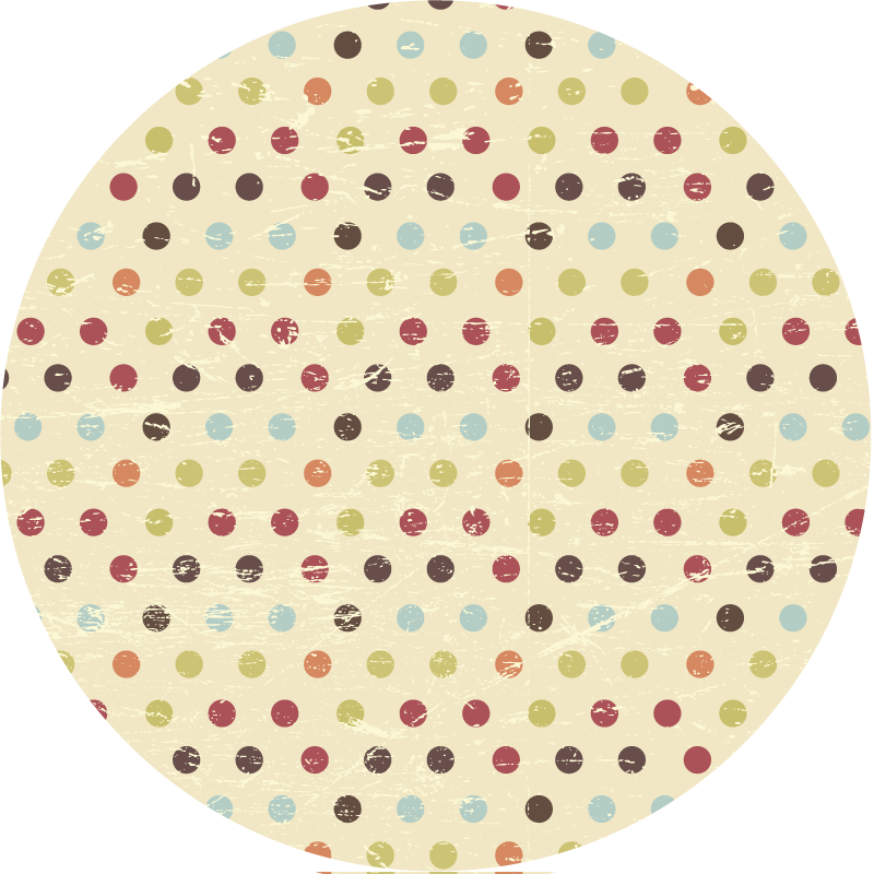 Polka Dot Textiles texture rug - TenStickers