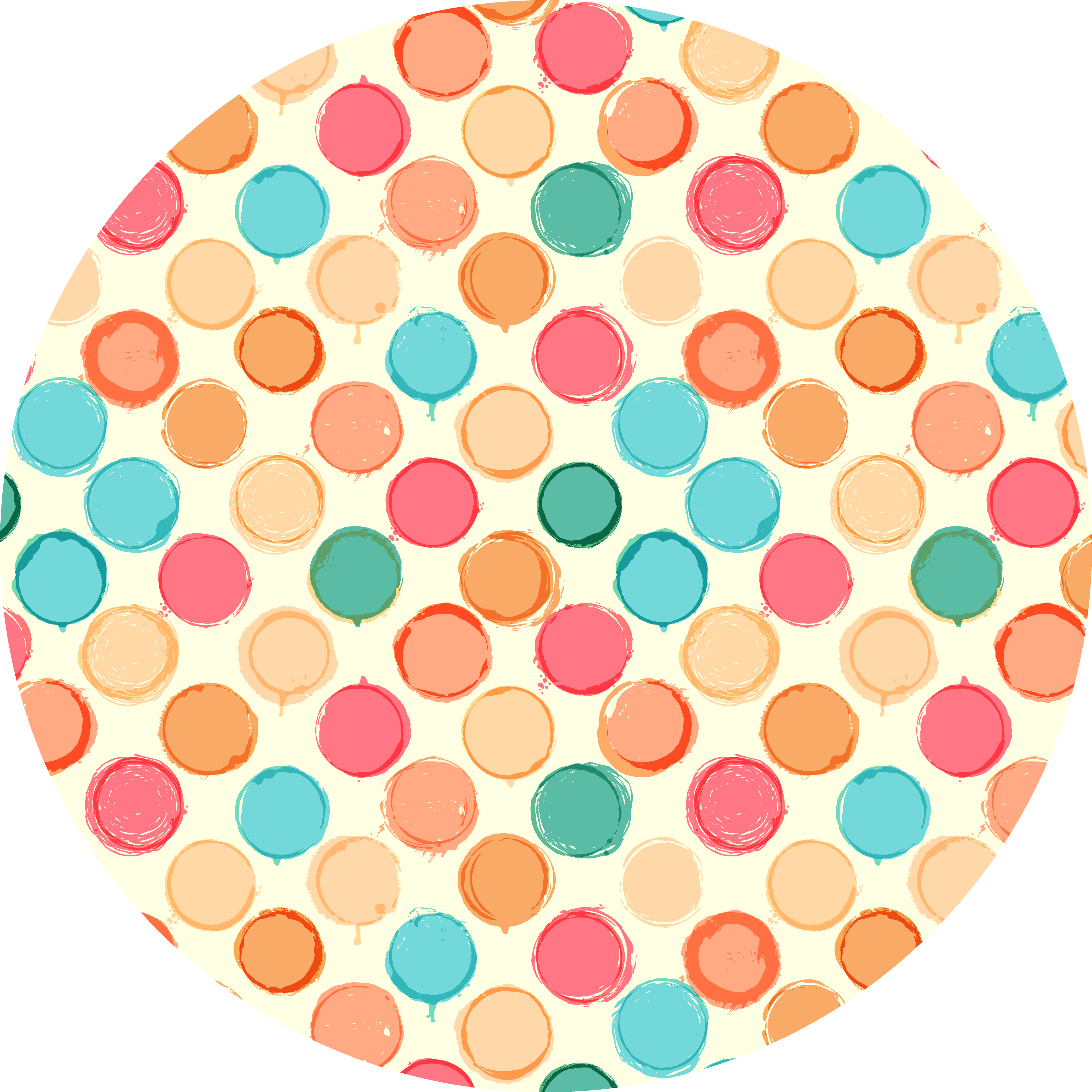 Circular Array geometric rug - TenStickers