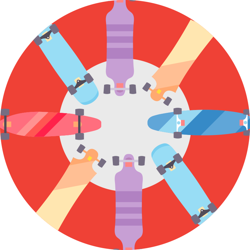 Circular Boardgame game rug - TenStickers