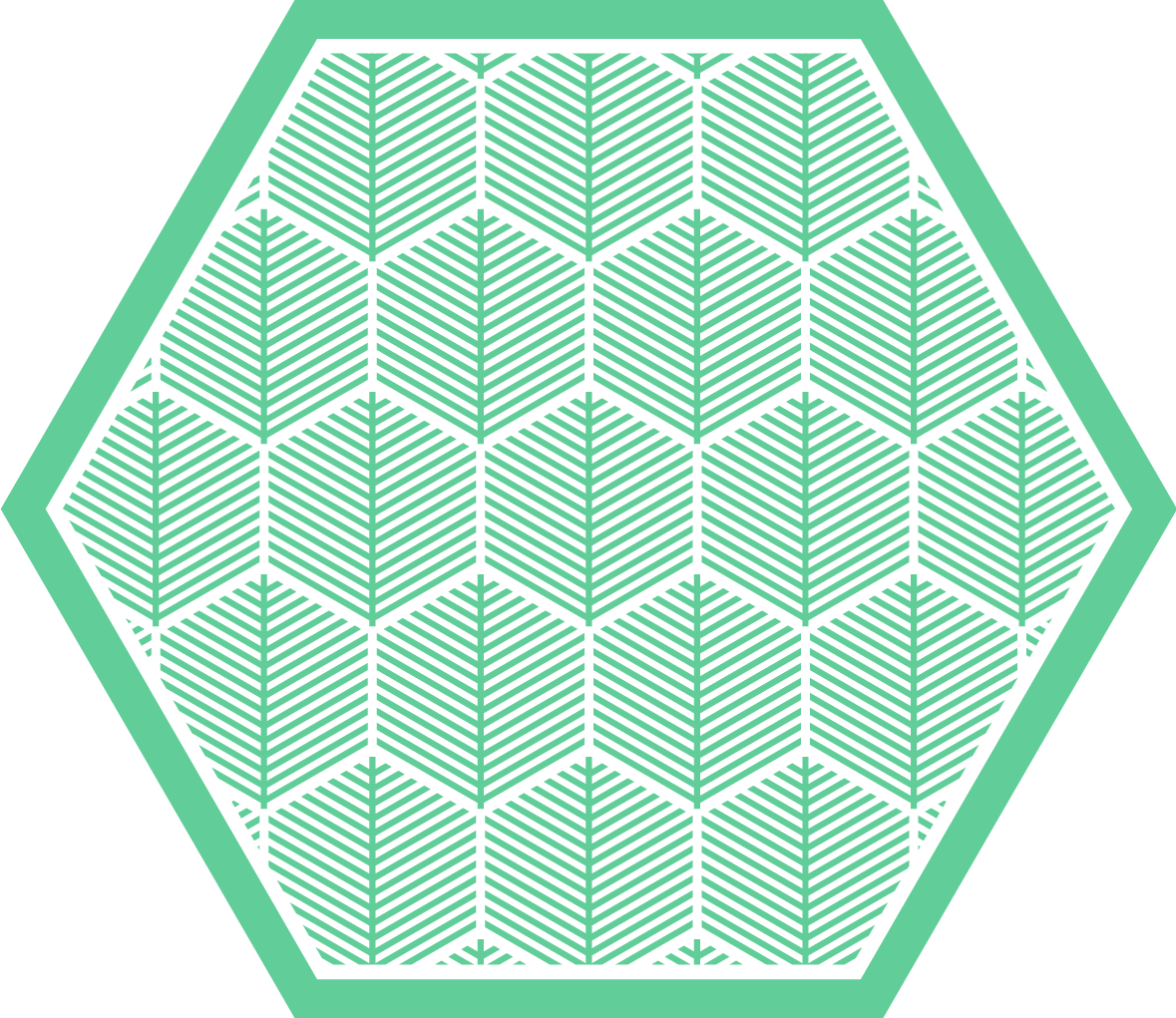 Botanical Geometrics floral rug - TenStickers