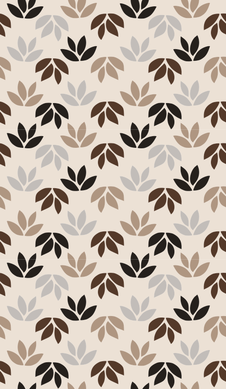 Floral rug with floral pattern design - TenStickers