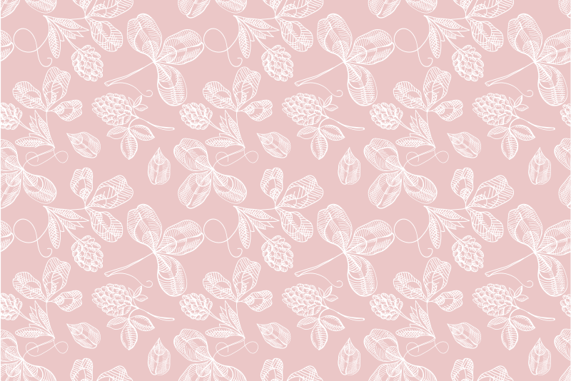 Botanical Sketches floral rug - TenStickers