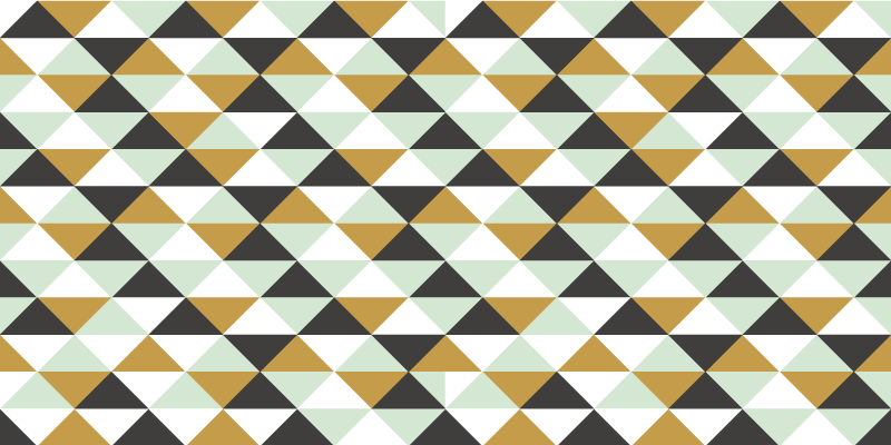 Triangular Mosaic Arrangement geometric rug - TenStickers