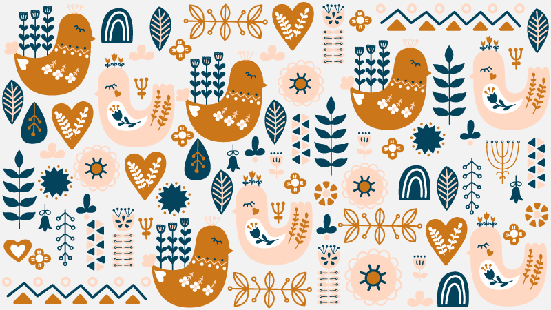 Playful Nursery Patterns kids carpet - TenStickers