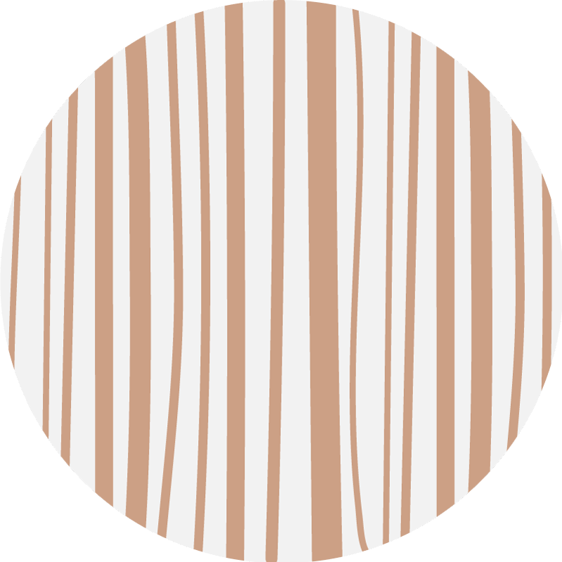 Soft Striped Elegance circular rug - TenStickers