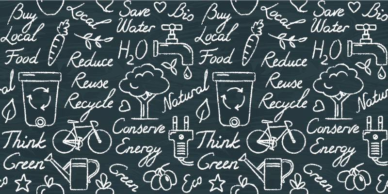 Eco-Friendly messages kitchen vinyl mat - TenStickers