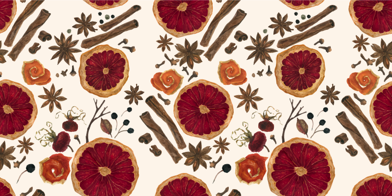 Floral Botanical Concept kitchen vinyl mat - TenStickers