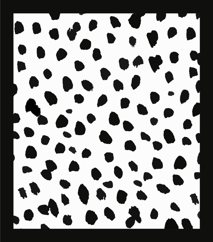 Bold spotted style bedroom carpet - TenStickers