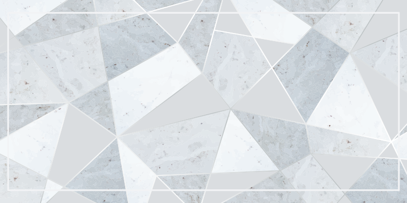 Geometric Gray Pattern marble rug - TenStickers