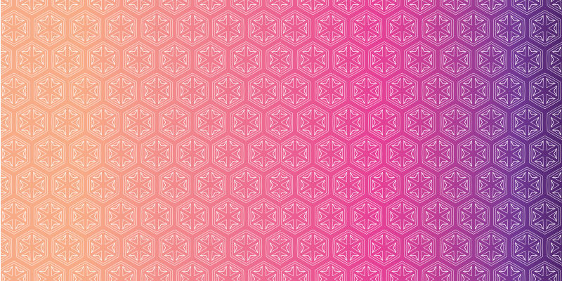 Hexagonal pink arrangement geometric rug - TenStickers