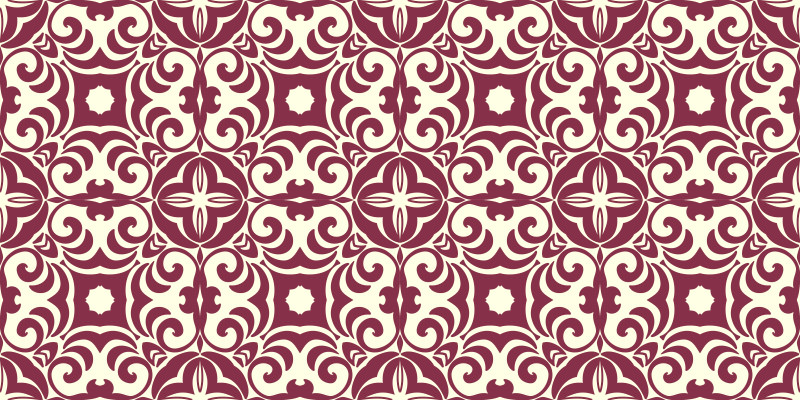 Retro elegant tile carpet - TenStickers