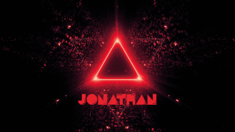 Neon triangle with name teenage bedroom rug - TenStickers