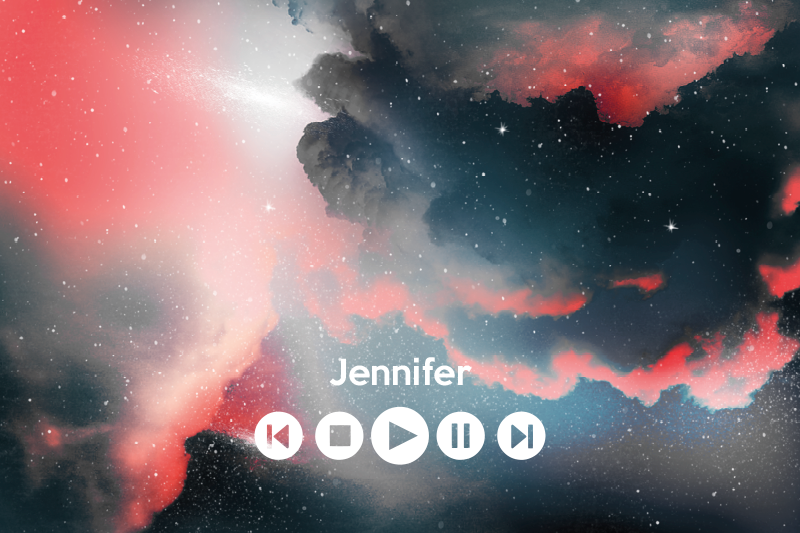 Outer space custom music teenage bedroom rug - TenStickers