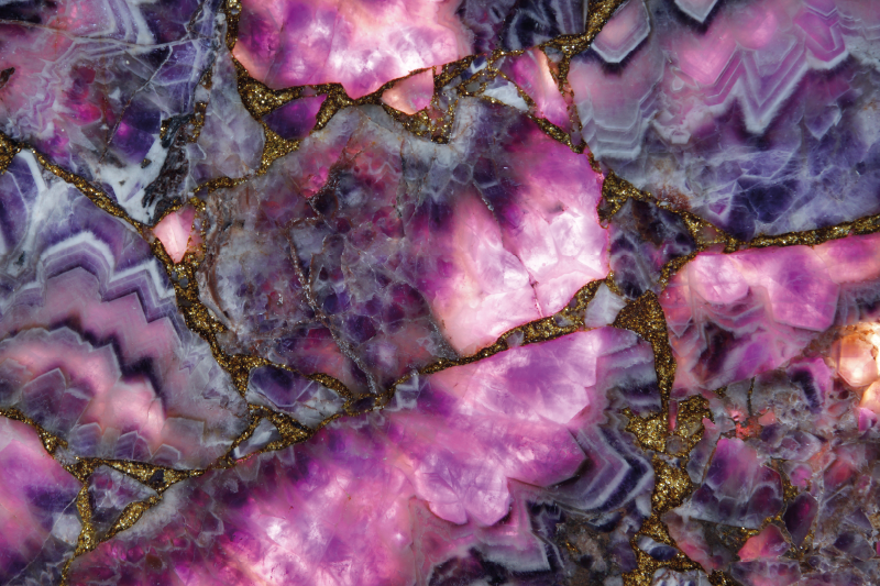 Purple veins design marble rug - TenStickers