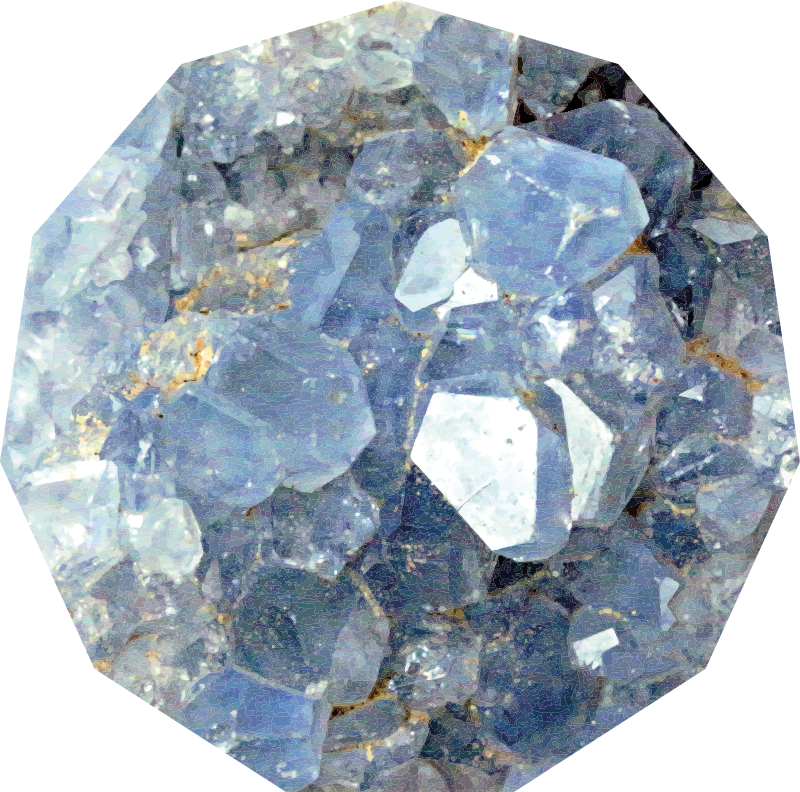 Glacial crystal pattern texture rug - TenStickers