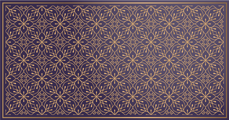 Graceful Botanical Idea floral rug - TenStickers