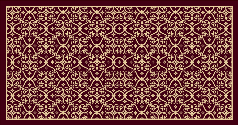 Chic Retro Motif vintage rug - TenStickers