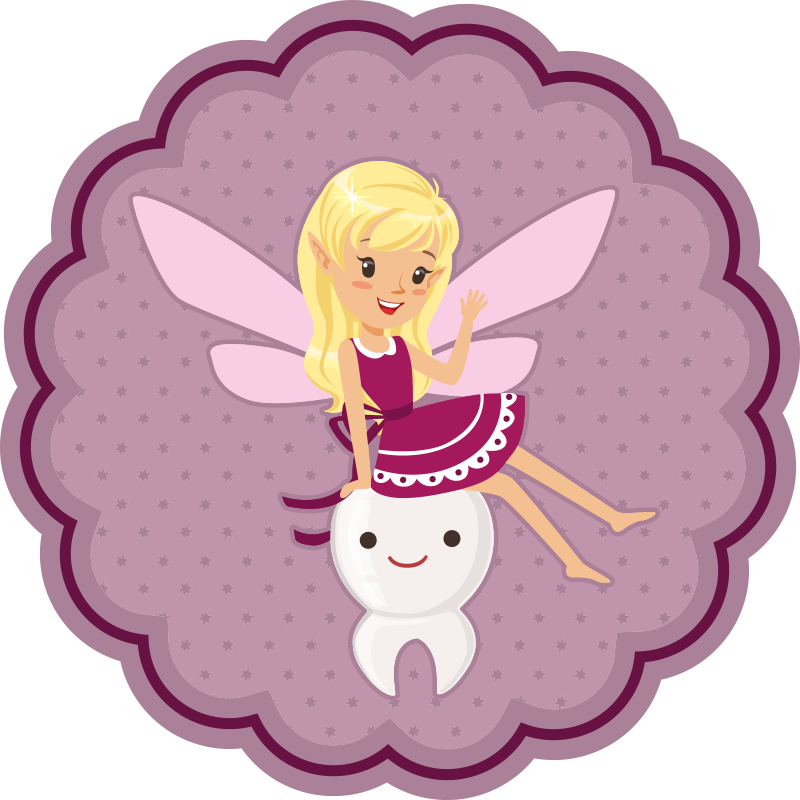 FAIRY AND TOOTH kids carpet - TenStickers