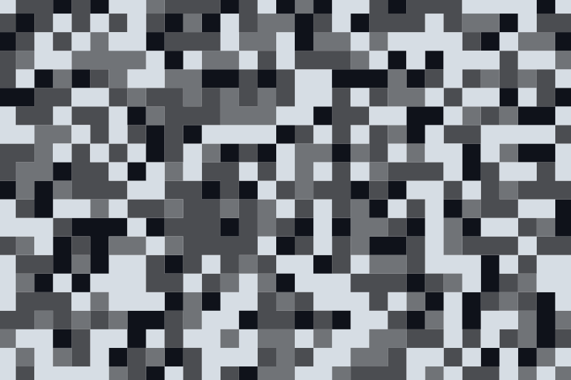 Pixelated grey pattern geometric rug - TenStickers