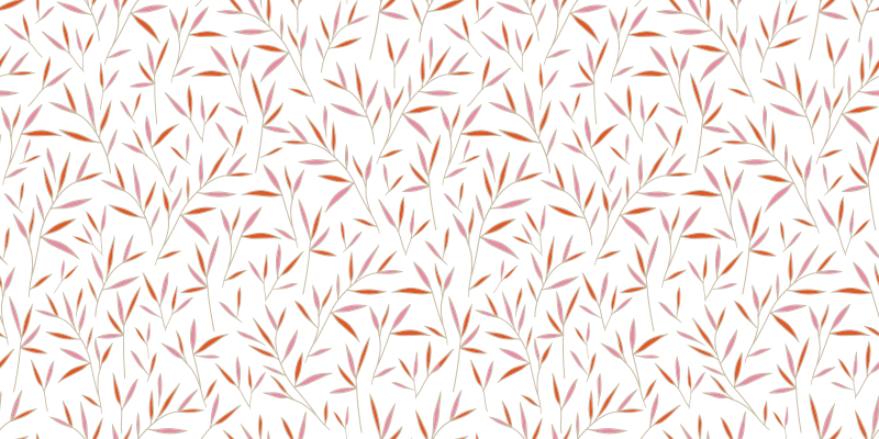 Delicate Leaf Pattern floral rug - TenStickers