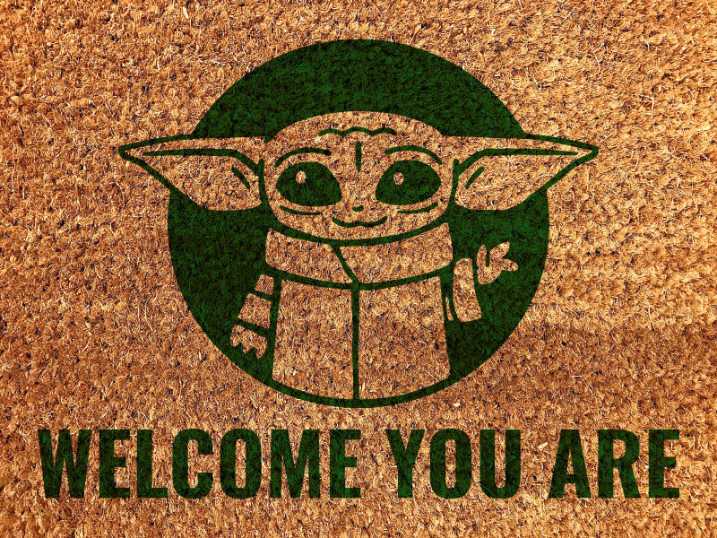 Welcome you are quote entrance hall rug - TenStickers