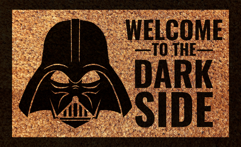 Welcome Dark Side quote rug - TenStickers