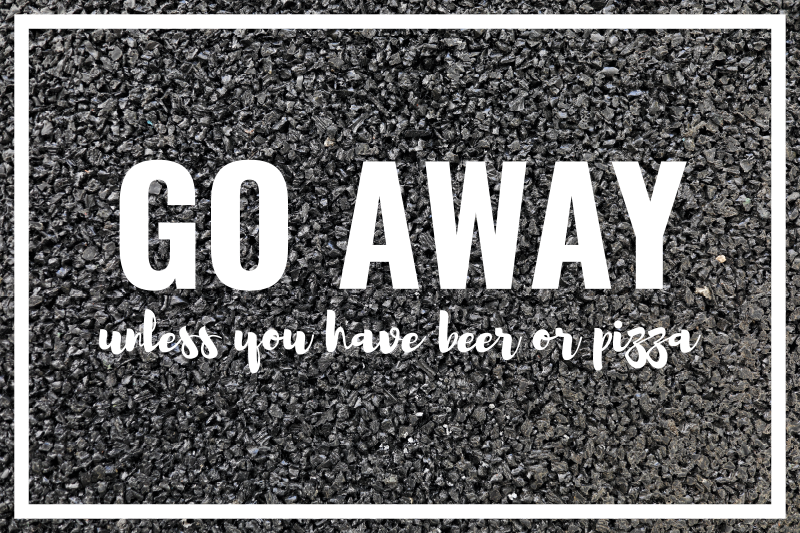 Go away unless entrance hall rug - TenStickers