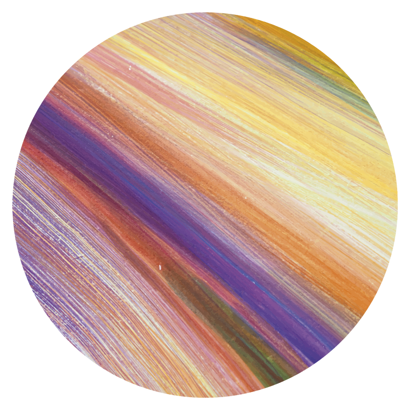 Colorful brush strokes texture rug - TenStickers