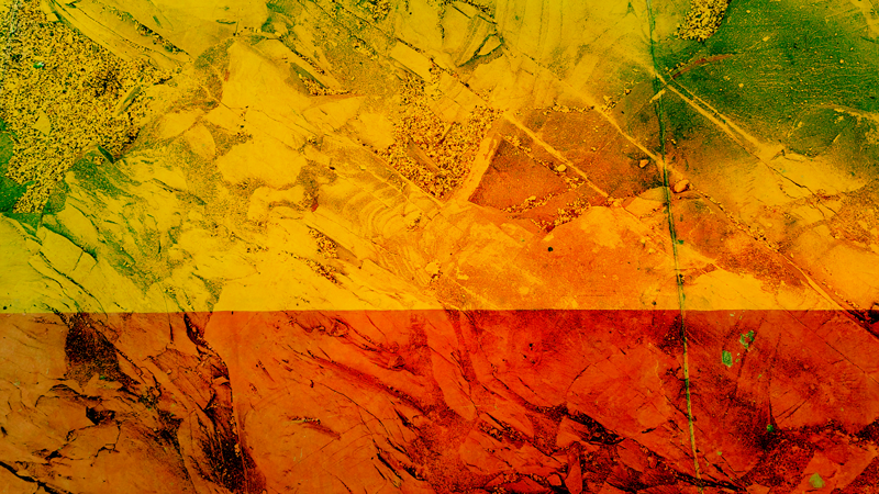 Warm Color Layers texture rug - TenStickers