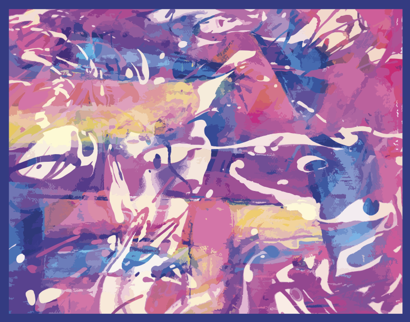 Colorful abstract swirl texture rug - TenStickers