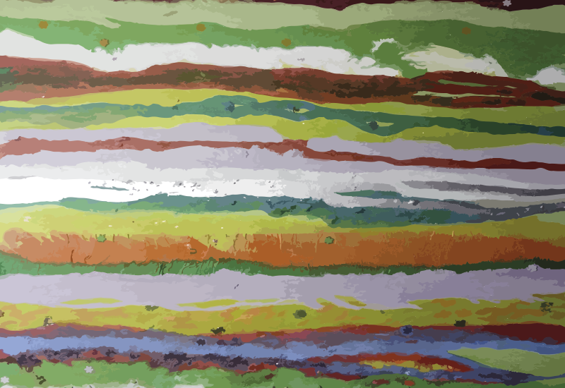 Vibrant painted colours stripes rug - TenStickers