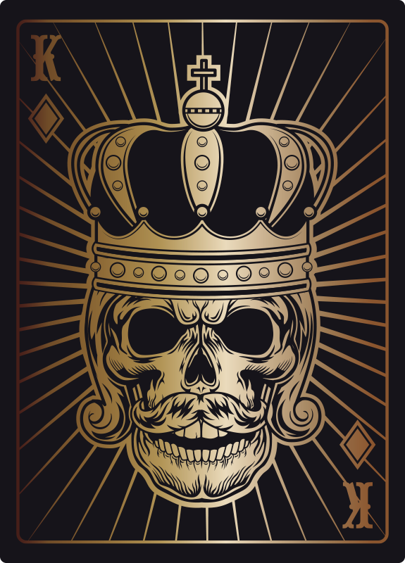 Skull crown motif halloween rugs - TenStickers