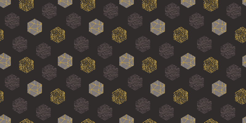 Textured Hexagon Pattern geometric rug - TenStickers
