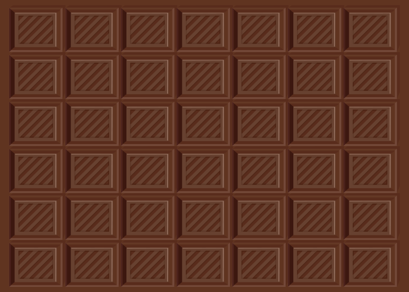 Chocolate squares modern vinyl rug - TenStickers