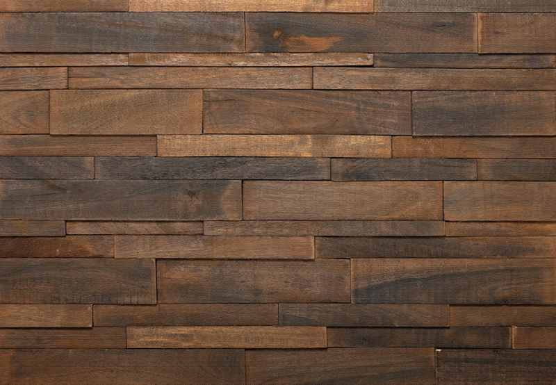 Wooden plank charcoal texture effect vinyl rug - TenStickers