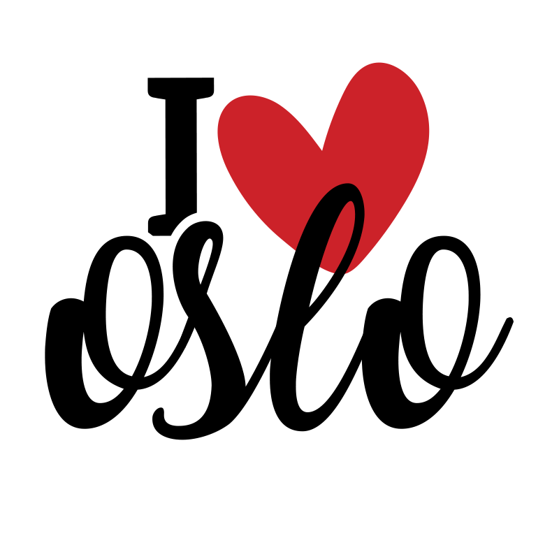 Heartfelt Oslo Love quote rug - TenStickers