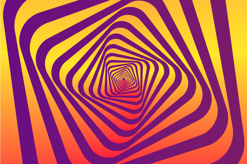 Spiral Color Pattern geometric rug - TenStickers