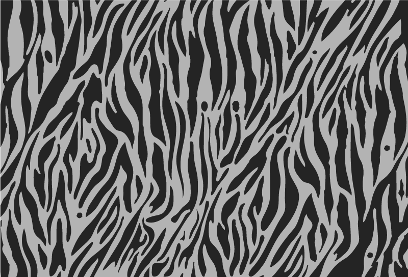 Zebra Pattern Stripes animal print rug - TenStickers