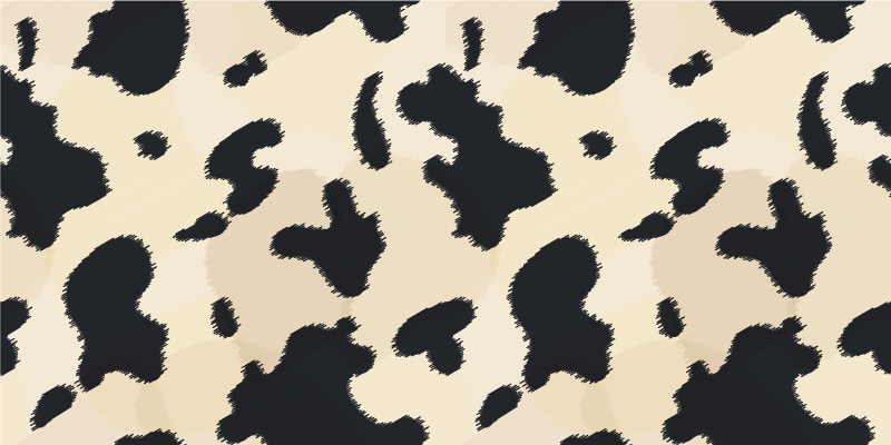 Cow Spot Pattern animal print rug - TenStickers