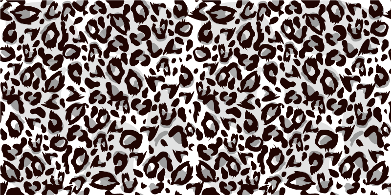 Leopard strokes motif animal print rug - TenStickers
