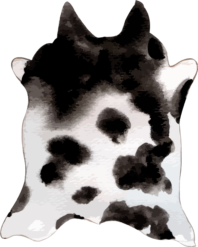 Animal print rug cowhide inspiration - TenStickers