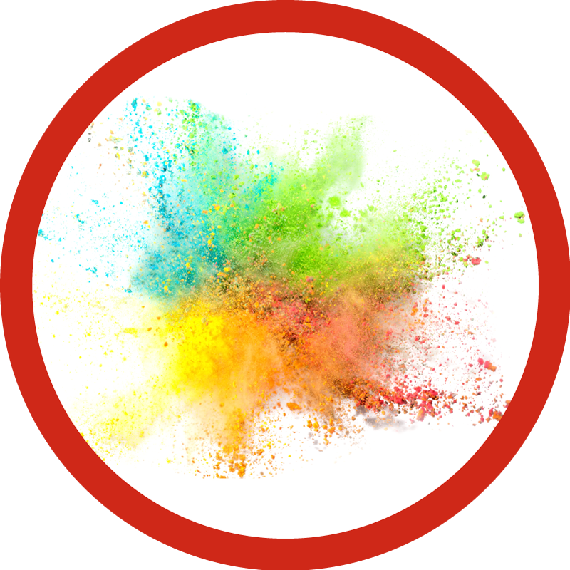 Colorful explosion effect bedroom carpet - TenStickers