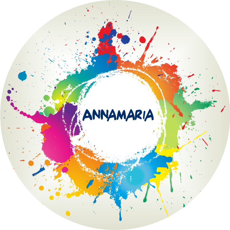 Splashes with name teenage bedroom rug - TenStickers