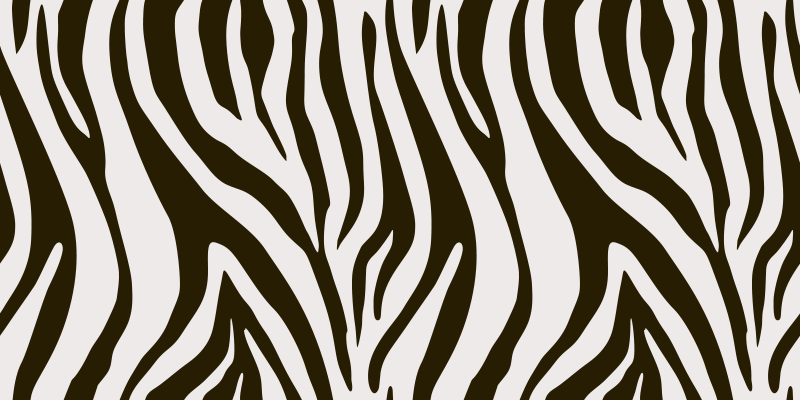 Zebra Stripes Motif animal print rug - TenStickers